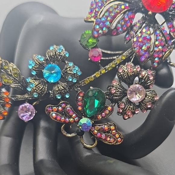 Colorful Floral Statement Brooch - Picture 3 of 7